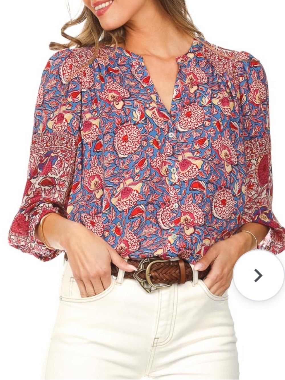 ba&sh VLAD floral top - Picture 13 of 15